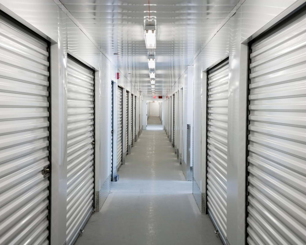 Blue Steel Manufacturing Mini Storage hallway steel buildings